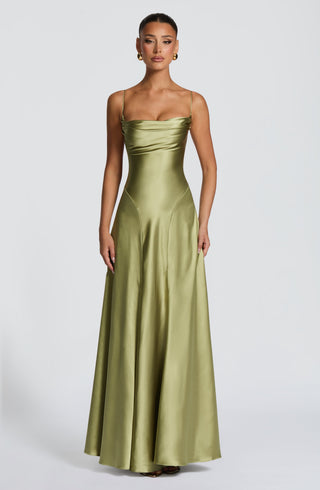 Adelina Maxi Dress - Light Olive