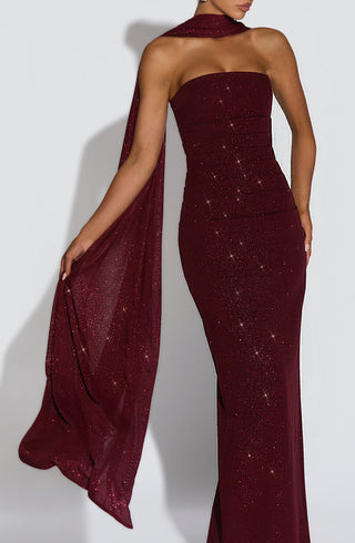 Agnes Shawl - Wine Sparkle