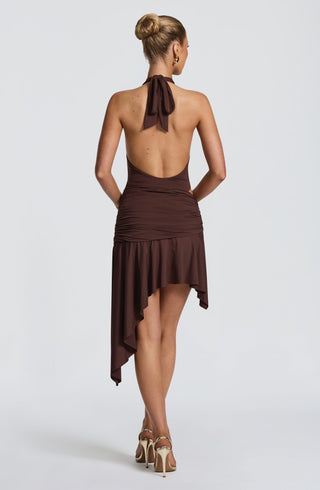 Alto Mini Skirt - Plum Brown