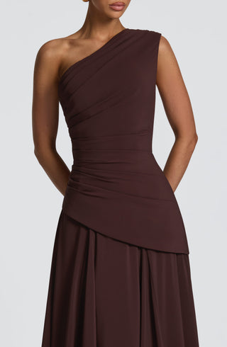 Bianca Maxi Dress - Plum Brown