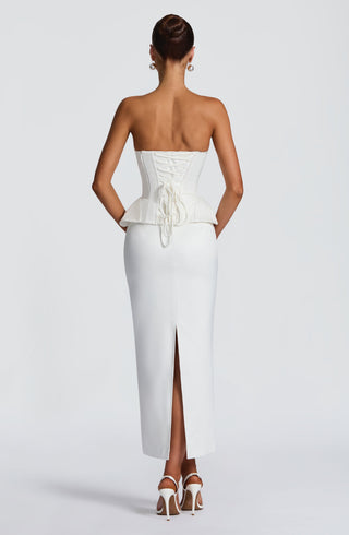 Calliope Midi Skirt - Ivory