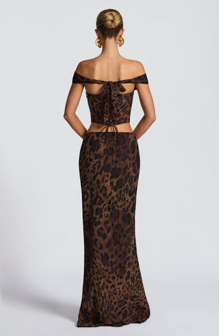 Chrysoula Top - Leopard Print