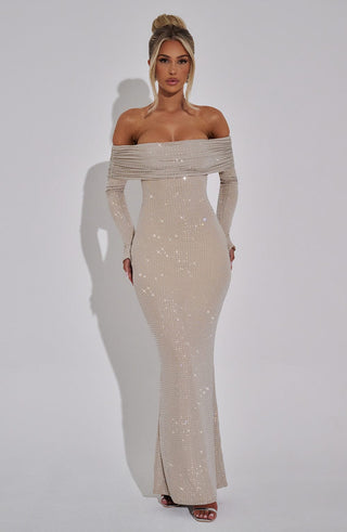 Cyprus Maxi Dress - Nude
