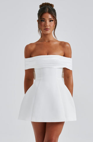 Delta Mini Dress - Ivory