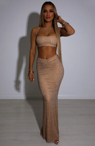 Eloise Maxi Skirt - Bronze