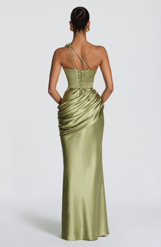 Emina Maxi Dress - Light Olive