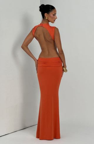 Fenella Maxi Dress - Burnt Orange