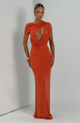 Kalina Maxi Dress - Burnt Orange