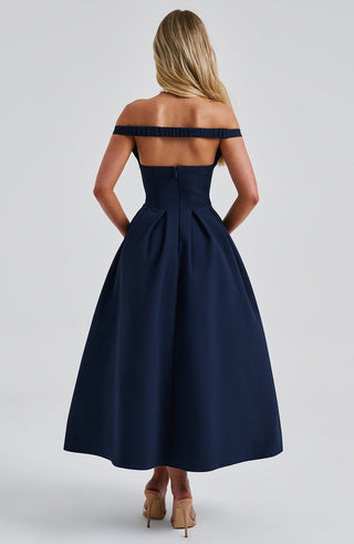 Lanetta Midi Dress - Navy