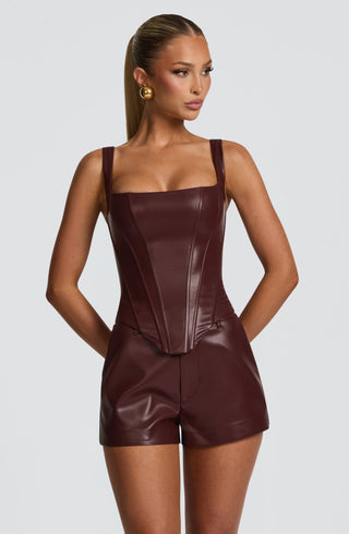 Liv Shorts - Burgundy
