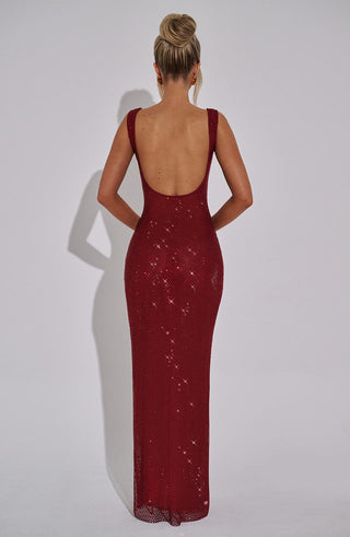 Petra Maxi Dress - Wine
