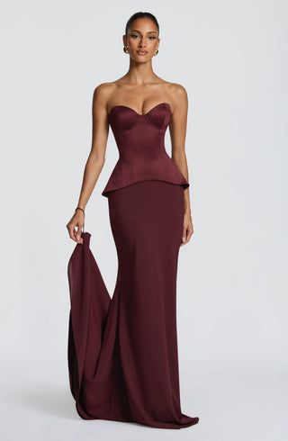 Ravenna Corset - Cherry Lacquer