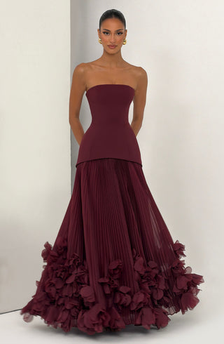 Seraphina Gown - Cherry Lacquer