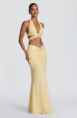 Sophie Maxi Skirt - Lemon