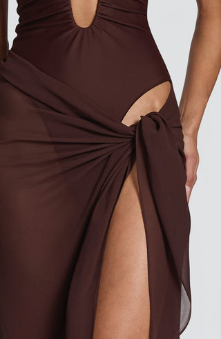 Talia Sarong - Plum Brown