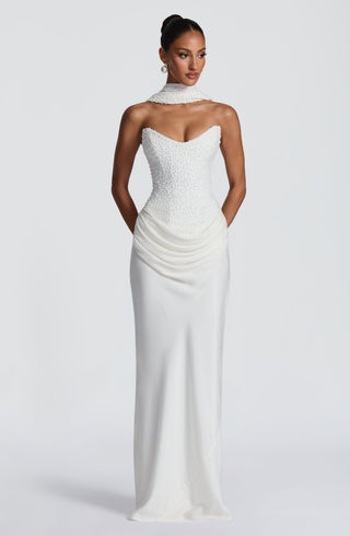 Tindra Maxi Dress - Ivory