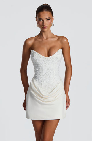 Tindra Mini Dress - Ivory