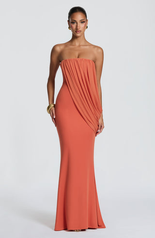 Vienna Maxi Dress - Burnt Orange